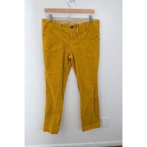 Kuhl Corduroy Pants Womens Size 12 Regular Gold Yellow Mustard